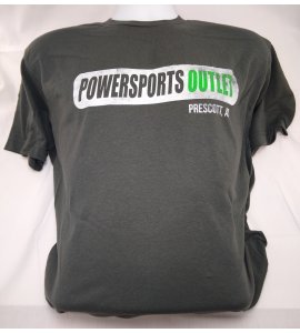 Powersports Outlet Shirt - Mens - Charcoal Powersports Outlet Shirt - Mens - Charcoal