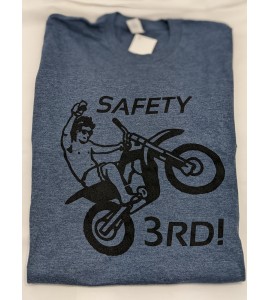 SAFETY 3rd T-SHIRT - DENIM BLUE SAFETY 3rd T-SHIRT - DENIM BLUE