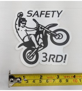 SAFETY 3rd STICKER - LARGE SAFETY 3rd STICKER - LARGE