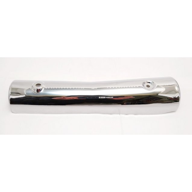 Chromed heat shield / muffler protection - Left side - Front Used on ...