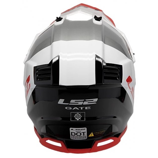 LS2 Gate - Launch - White/Red/Black